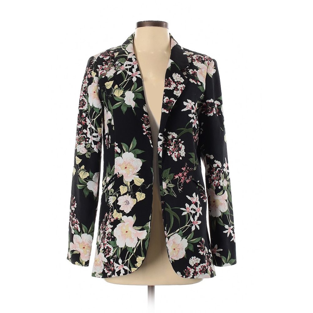 Cynthia Rowley floral black blazer
